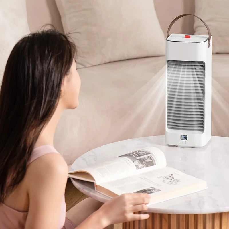 Xiaomi Portable Air Conditioner Home Mini Air Cooler Portable Air Conditioner Office 3 Gears Air Cooled Fan Humidifier