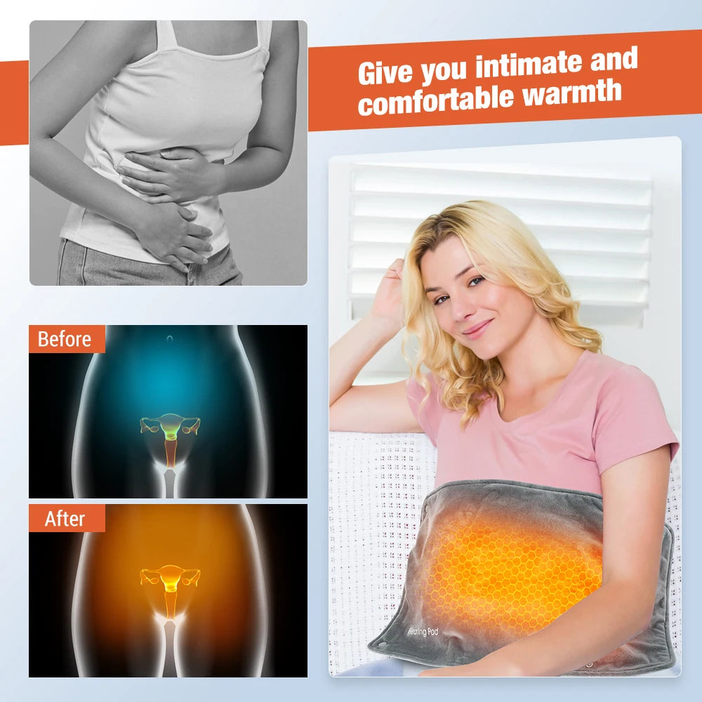 Electric Portable Hand Warmer Heater Mat Waist Knee Legs Heating Sheet Soft Blanket Thermal Pad Hand Warming Office Household