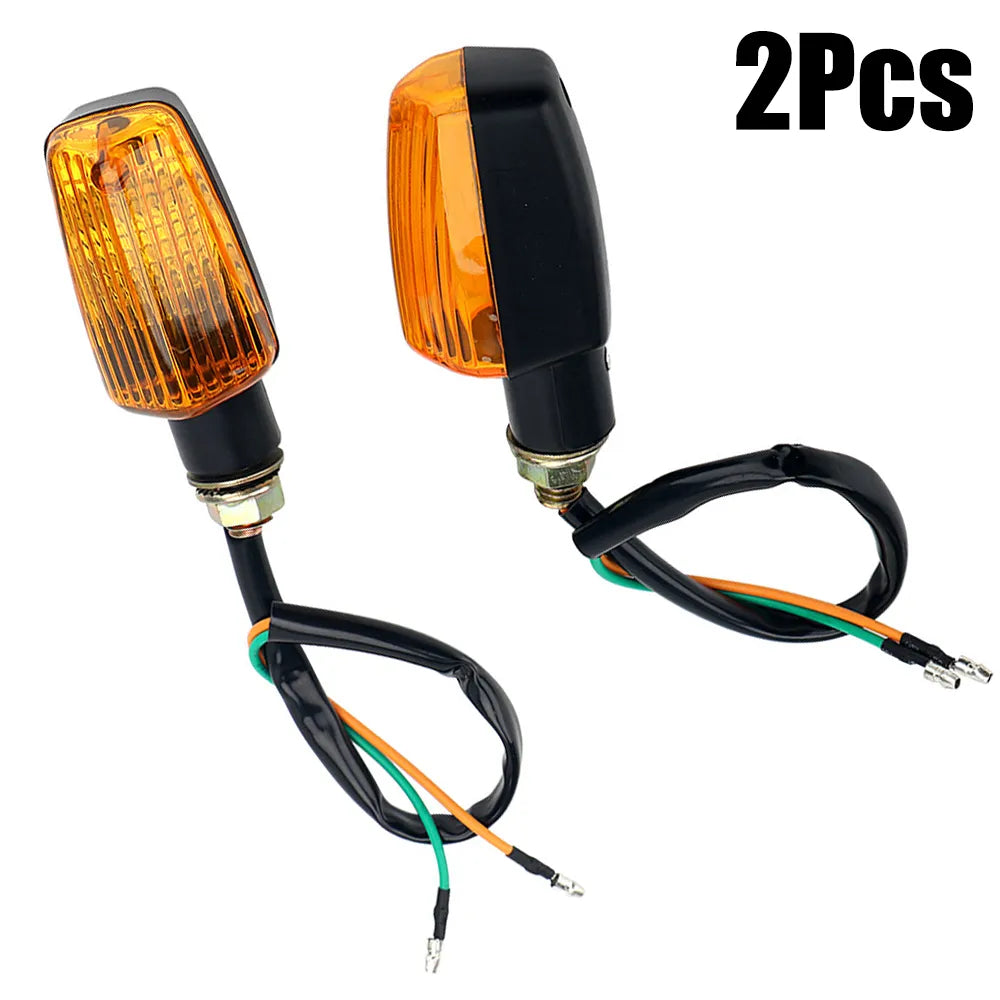 Universal Motorcycle Flasher Blub Turn Signal Lamp DC 12V Motorbike Indicator Light Amber Blinker Bulb 8W Moto Accessories 2Pcs