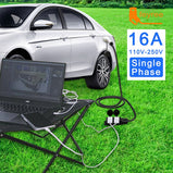 Electric Car Side Discharge Plug EV Type2 16A Charger Cable with EU Socket Outdoor Power Supply Station( need car supports V2L)