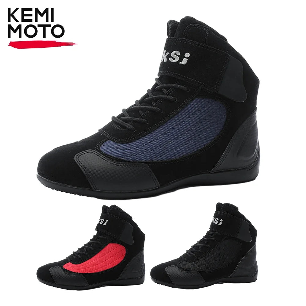 Motorcycle Boots Men Off-road Motorbike Shoes Racing Motorcyclist Waterproof Riding Shockproof Breathable Durable Equipment