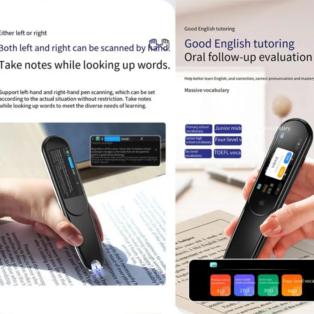 X1 Portable Pen Scanner Languages Offline+WIFI Translation Pen Smart Scanning Translation Pen Suit For Business Travel Abroad