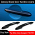2PCS In Set Gloss Black Door Handle Cover Sticker Trim For MINI Cooper S JCW F56 F57 Car-Styling Exterior Parts Accessories