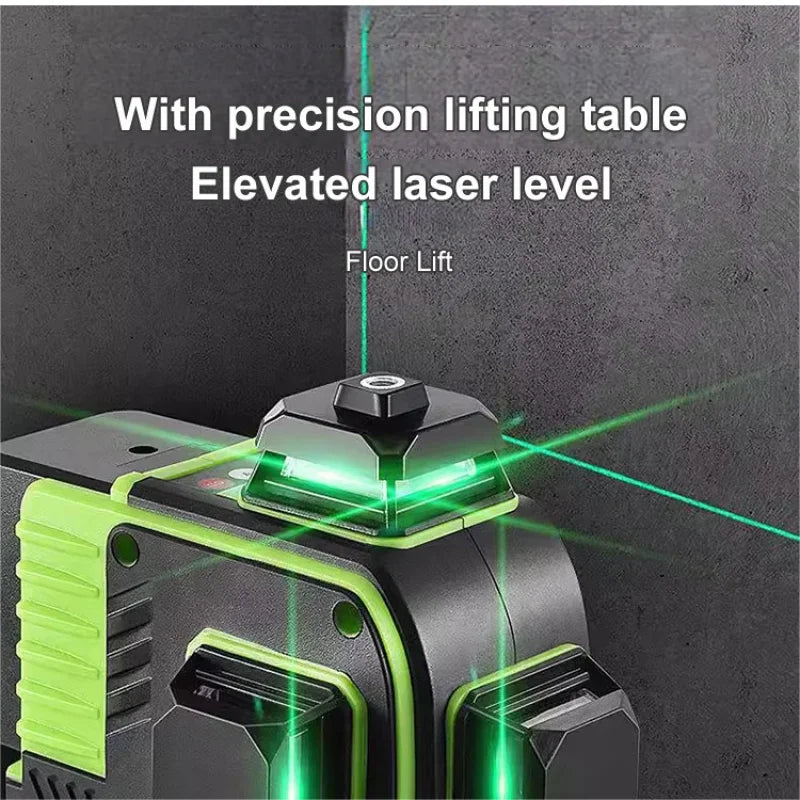 12/8 Lines 4D Laser Level Green Line Selfleveling 360 Horizontal And Vertical Super Powerful Laser Level Green Beam Laser Level