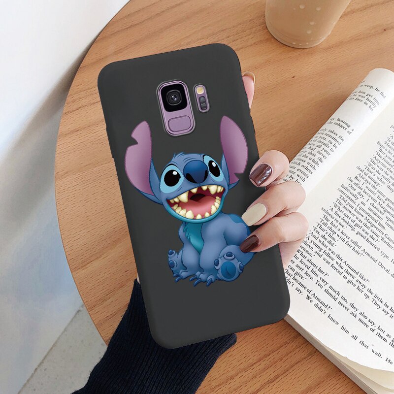 For Samsung Galaxy S9 S 9 Plus Camera Protect Soft Cover Silicone Cute Cartoon Lilo Stitch Phone Case Funda For Samsung S9+ Capa