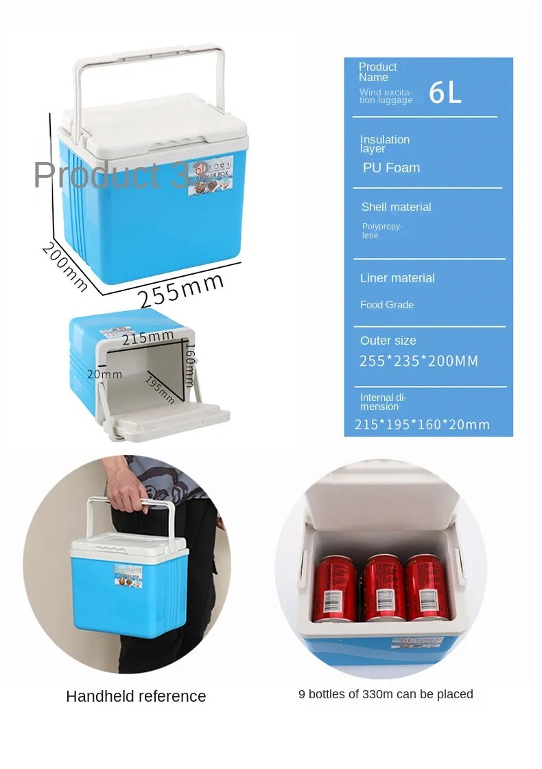Refrigerator for Household Car Outdoor Refrigerators - Cold Box - Fresh Box - Portable Insulation Box