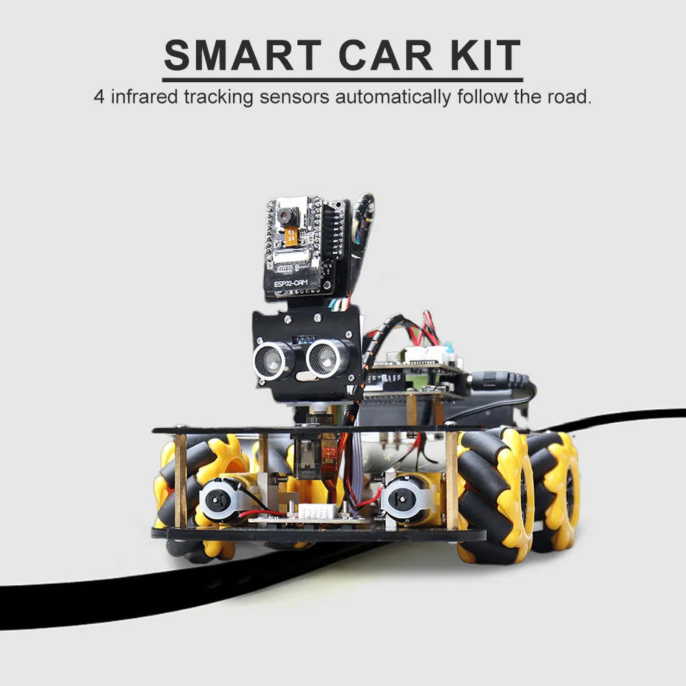 ESP32 Cam Robot Starter Kit For Arduino Programming with ESP32 Camera and Codes Educational Learning Kit Smart Automation Set