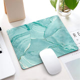 Marble Nordic Style Small Mouse Pad Computer Laptop Mousepad Rectangle Non-slip Rubber Base Deskpad Table Mat Desk Accessories