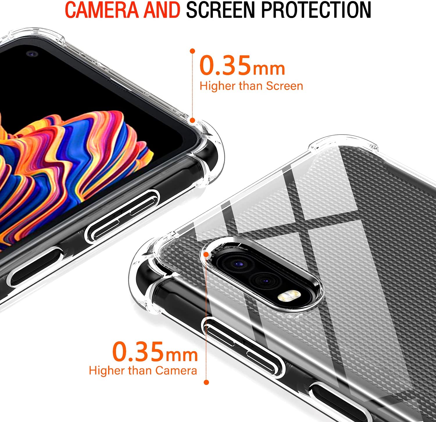 For Samsung Galaxy XCover 4 4S 5 6 Pro Case Clear Airbag Silicone TPU Back Phone Cover Case for Samsung X Cover 6 Pro 5 4 4S