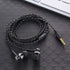 Wired Earphone Stereo In-Ear 3.5mm Nylon Weave Cable Earphone Headset With Mic For Laptop Smartphone Gifts