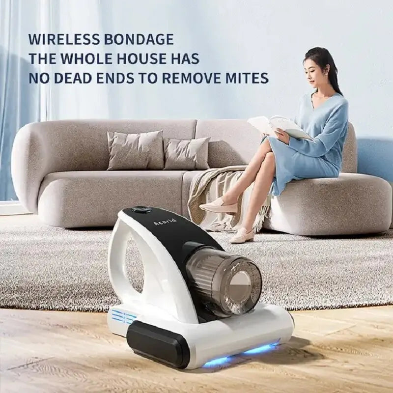 10KPa Mite Removal Vacuum Cleaner Wireless Powerful Suction 2000mah USB Rechargeable Smart Cordless Cleane Accessories for Home