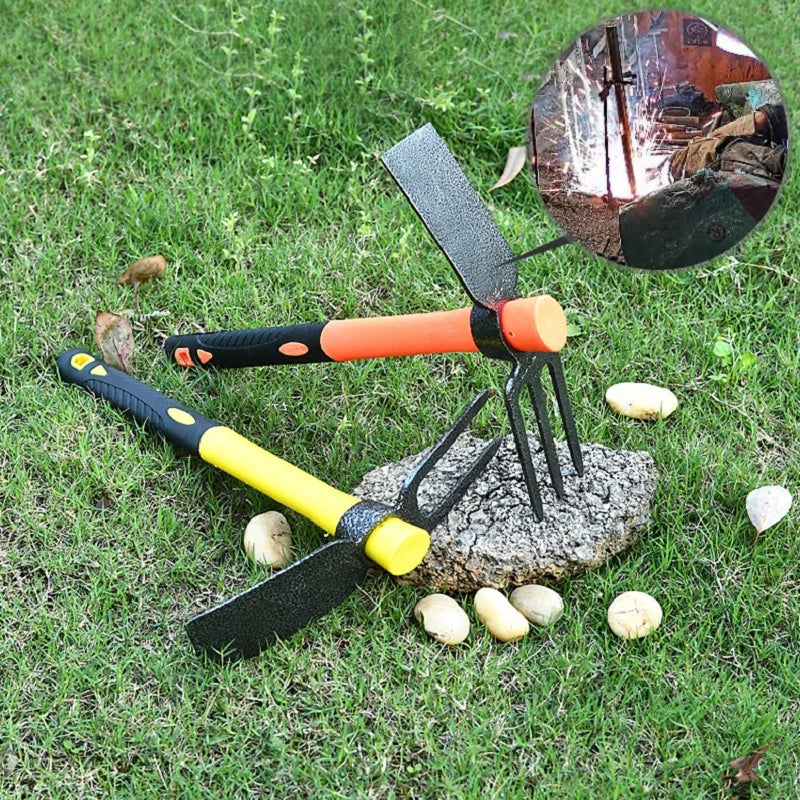 Steel Hoe Garden Tools Handheld Gardening Tools and Equipment Outdoor Portable Weeding Vegetable Planting Digging Household