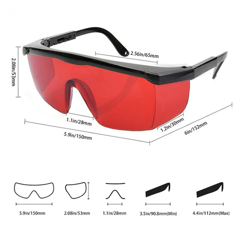 Green Red Light Laser Visible Glasses with Box Adjustable Laser Level Accessories Protective Glasses Enhancement Laser Eyeglasse