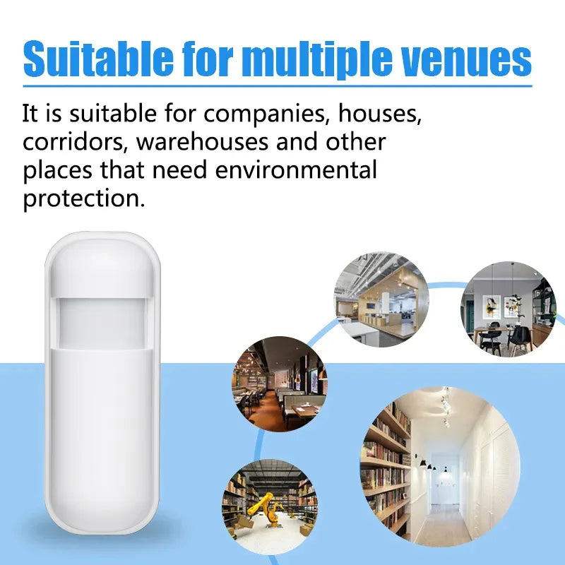 PIR Motion Sensor Detector 433MHz eV1527 for Tuya WIFI Home GSM Alarm System Wireless Infrared Motion Detector