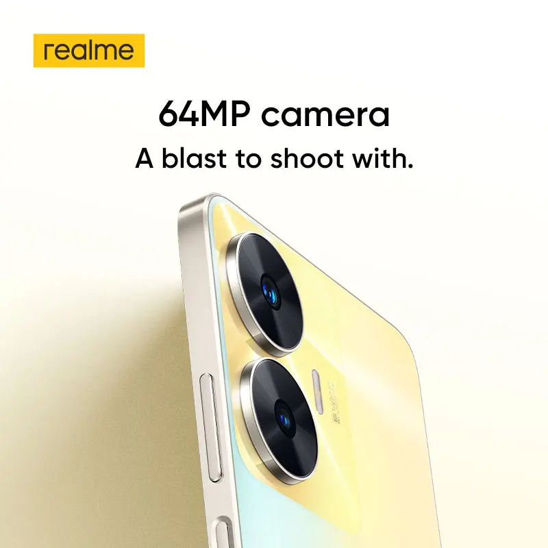 realme C55 smartphone 64MP AI Camera Helio G88 Processor 6,72'' 90Hz Display 5000mAh Battery 33W Charge Global Version 8GB+256GB