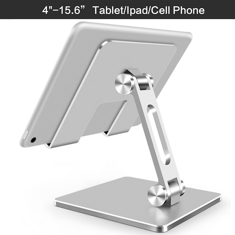 Aluminium Alloy Tablet Stands Phone Holder Stand Smartphone Support Tablet Desk Portable Metal Cell Phone Holder for iPad iPhone