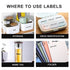20-50mm Niimbot B21 B1 Thermal Protable Printer Label Paper Rolls Sticker Color White Cable Labels Transparent for Mini Machine