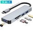 USB C Docking Station USB C Hub Multiple Monitor Adapter with 4K HDMI Monitor Adapter PD SD TF Video Card For Macbook Lenovo etc