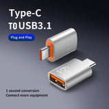RYRA 6A USB OTG To Type C Adapter Data Transfer Type C Female To USB Male Converter Phone Accessories Adapters Converters