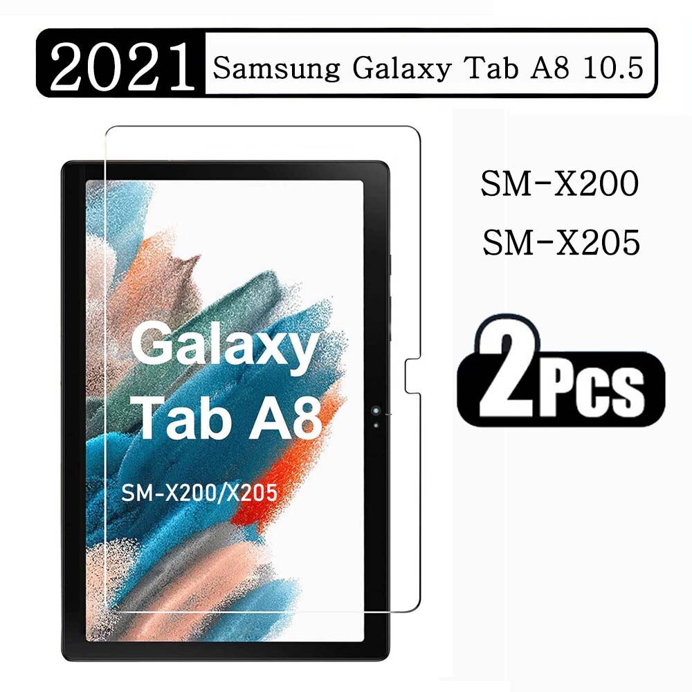 Tempered Glass For Samsung Galaxy Tab A8 10.5 2021 SM-X200 SM-X205 Screen Protector Tablet Film