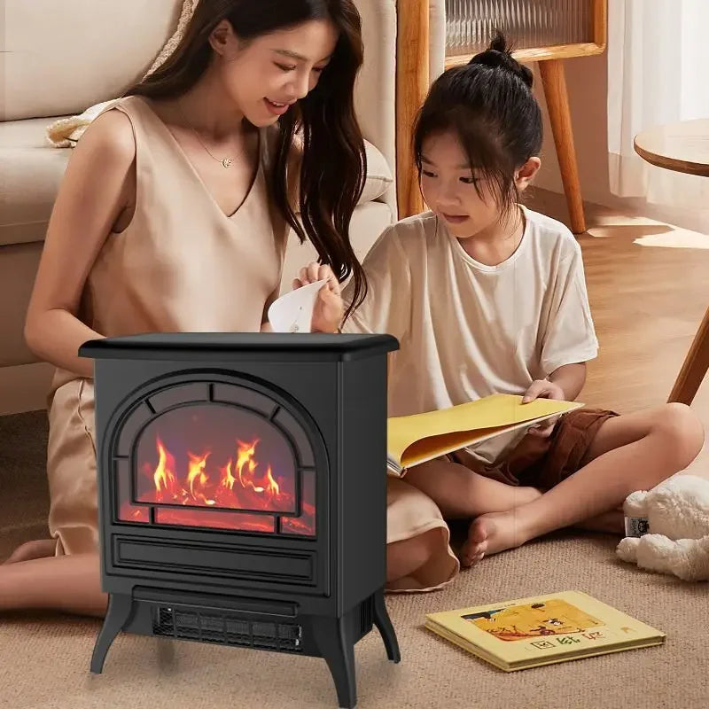 Yangzi European style fireplace heater 3D simulation flame heating stove heater fan household energy-saving living room