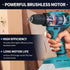 Makita 18V 1000Nm Brushless Rechargeable 10mm Impact Driver Electric Drill Electric Tool Impact Screwdriver Electric Drill