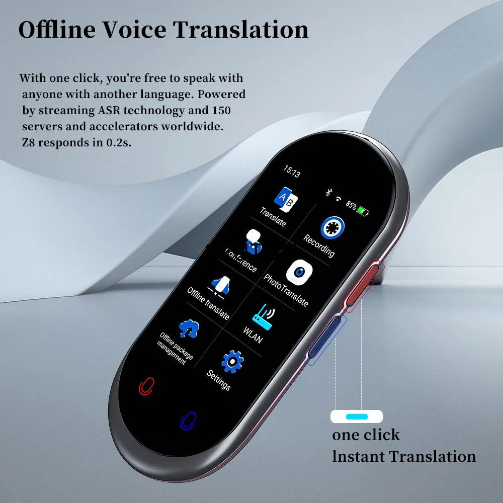 Vormor Smart Voice Translator 138 Multi Languages in Real Time Online Instant Off Line Translation AI Learning Conversion travel