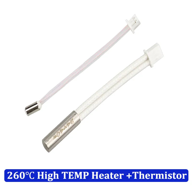 4pcs 100K Thermistor Temperature Sensor XH1.25 Terminal 3D Printer Parts 24V 40W Cartridge Heater XH2.54 For Ender-3 S1 Hotend