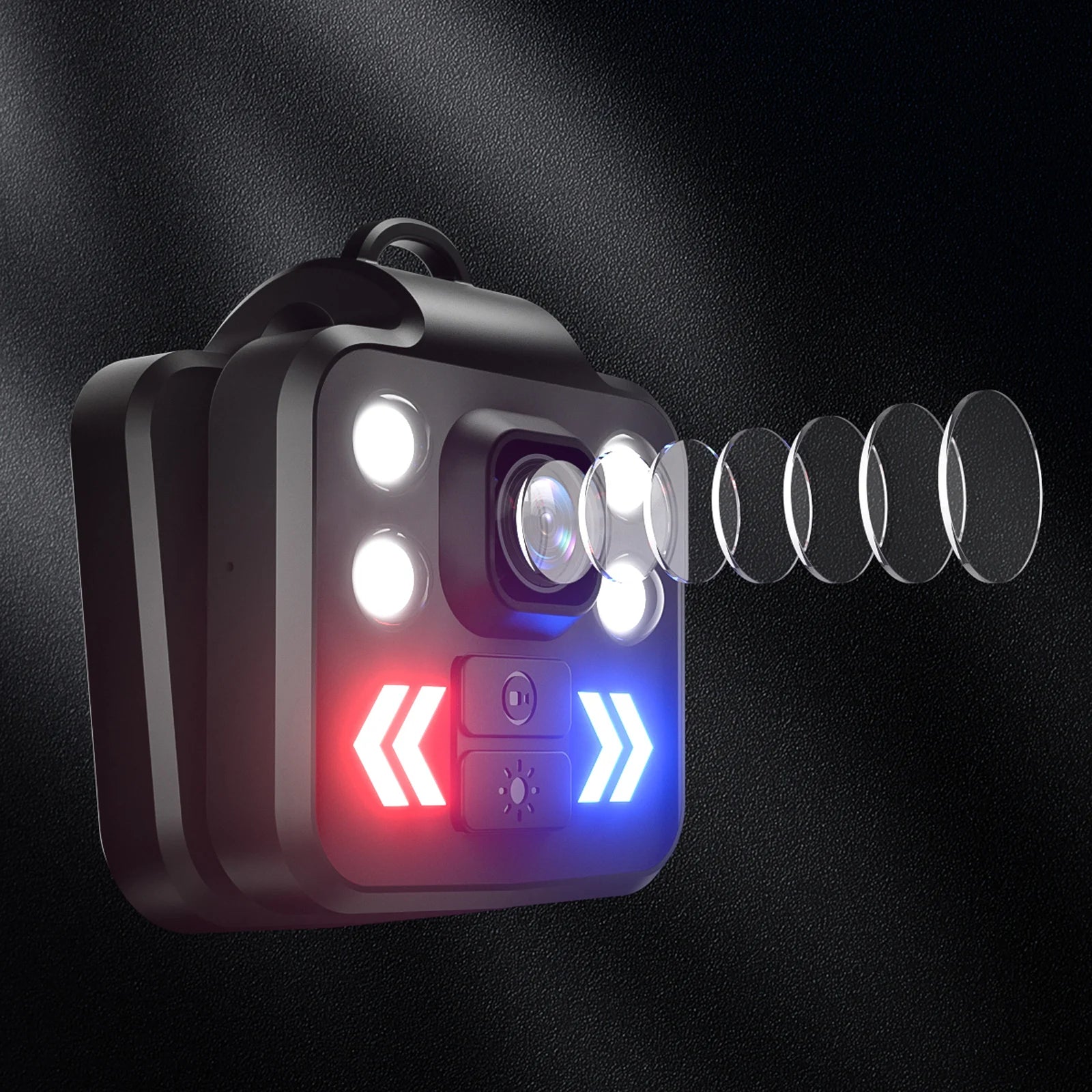 KS908 Flashlight LED Portable Outdoor Sport Biking Camera Bag Mini Small Recording Camera Police Body Lapel Worn Video Camera
