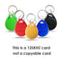 50pcs Waterproof 125KHz RFID Tag Proximity RFID Card Keyfob Key Fob Access Control Smart Card Color ID Keychain