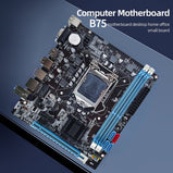 B75 Motherboard 16GB 24Pin LGA 1155 Support USB3.0 SATA3.0+VGA+RJ45+HDMI-compatible Ports with PCIe 16x Integrated Graphics