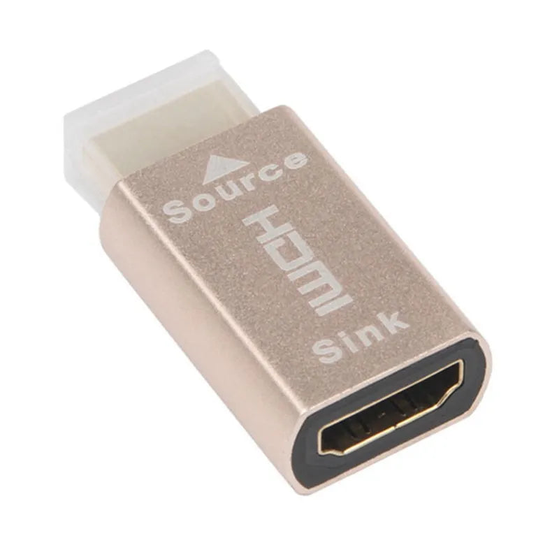 HOT-2X HDMI Lock Screen Signal Holder KVM HDMI2.0 Virtual Adapter EDID DDC Dummy Plug For HDMI Display Emulator