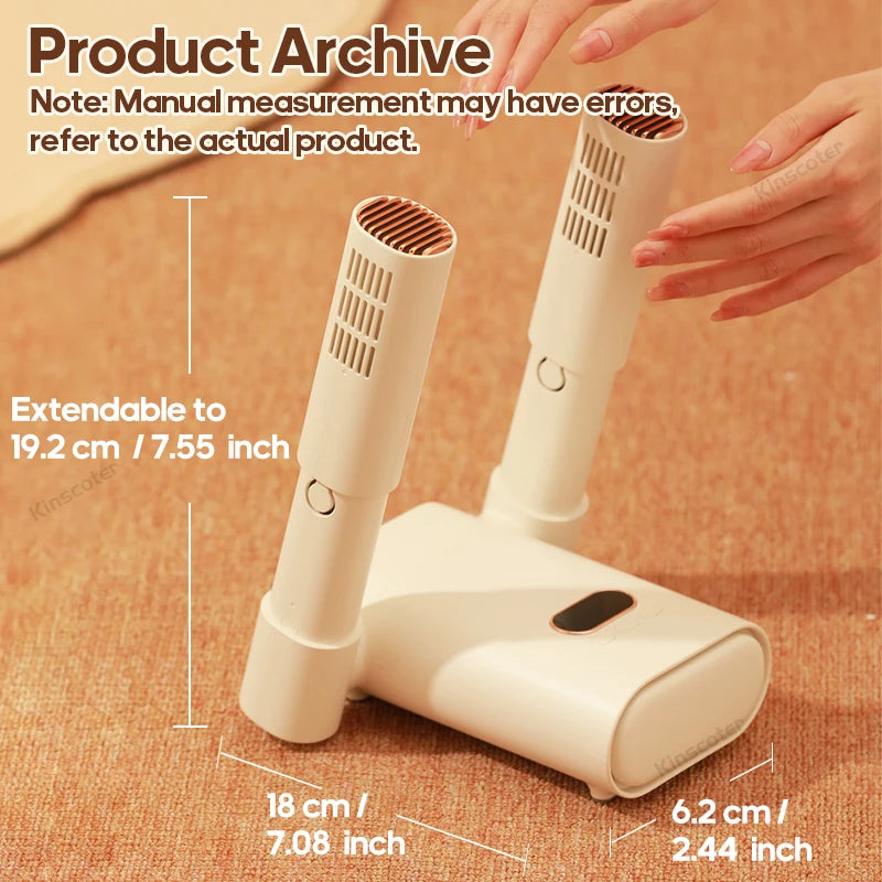 KINSCOTER Electric Boots Shoes Dryer Deodorizer Home Foot Warmer Heater With Heat Dehumidifier For Shoes Boots Socks Gloves