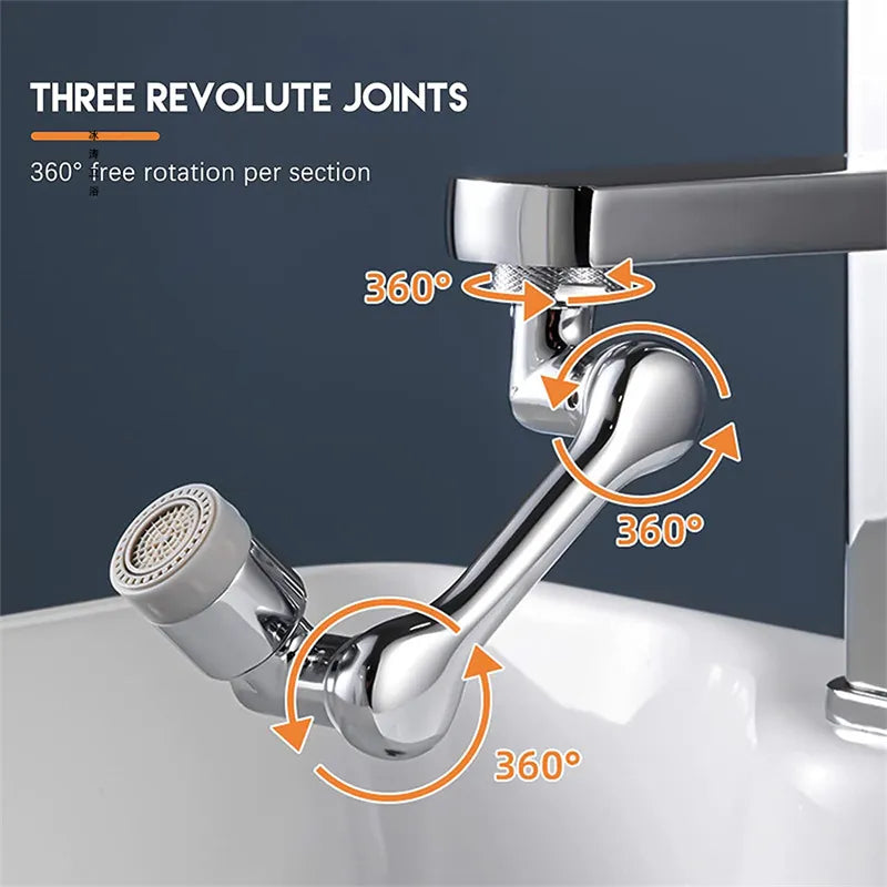 1080 Degree Rotating Robotic Arm Water Purifier Bathroom Sink Faucet Extender For the Sink Water Tap Nozzle Accessories Kitchen