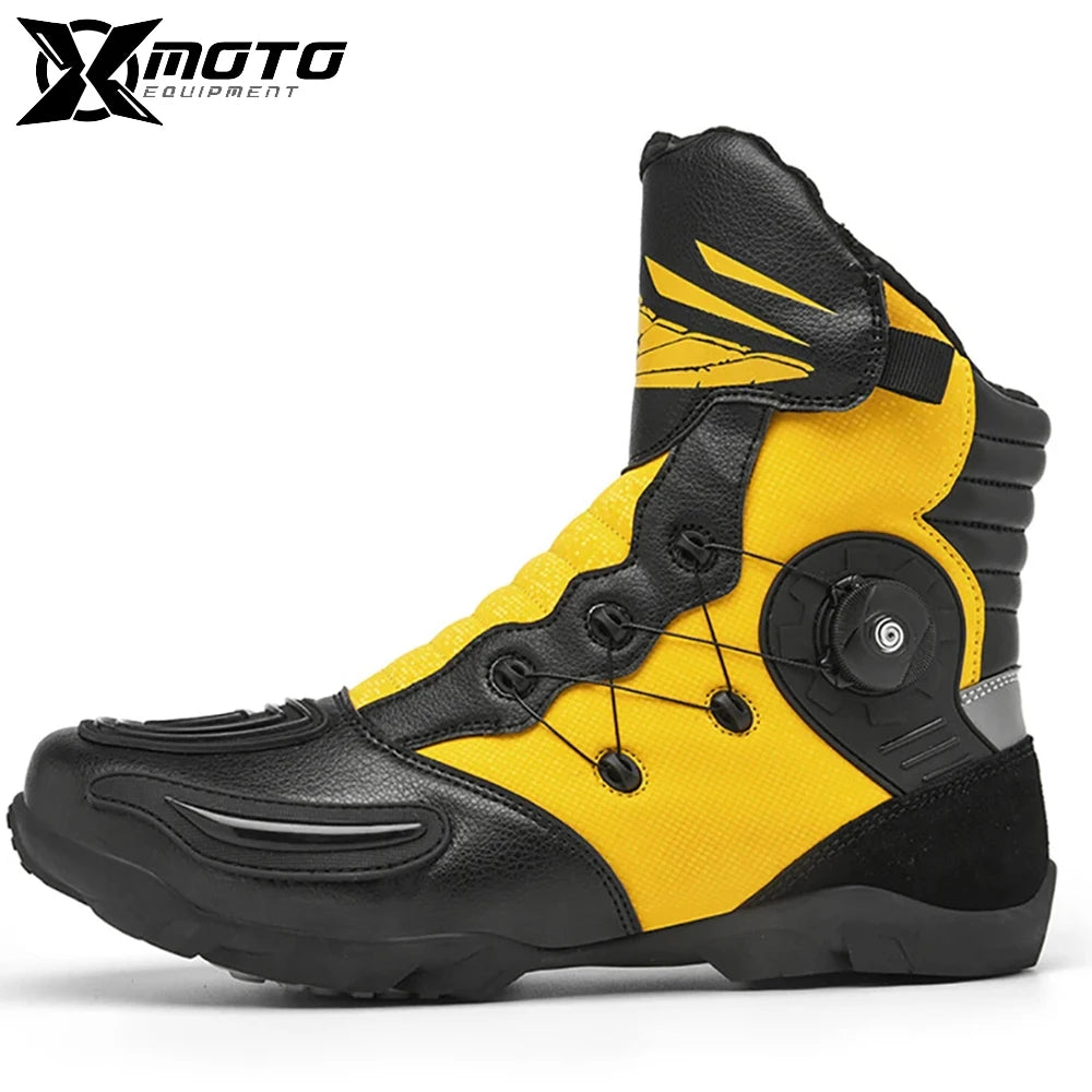 New Motocross Boots Outdoor Riding Off-road Mountain Non-slip Motorbike Riding Boots Race Outdoor Sports Running Shoes