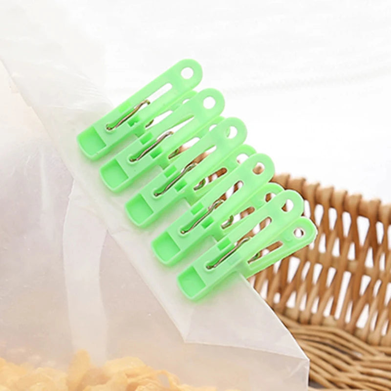 20Pcs Clothes Pegs Plastic Clothespins Laundry Hanging Pins Clip Strong Windproof Hangers For Underwear Socks Drying Rack Holder