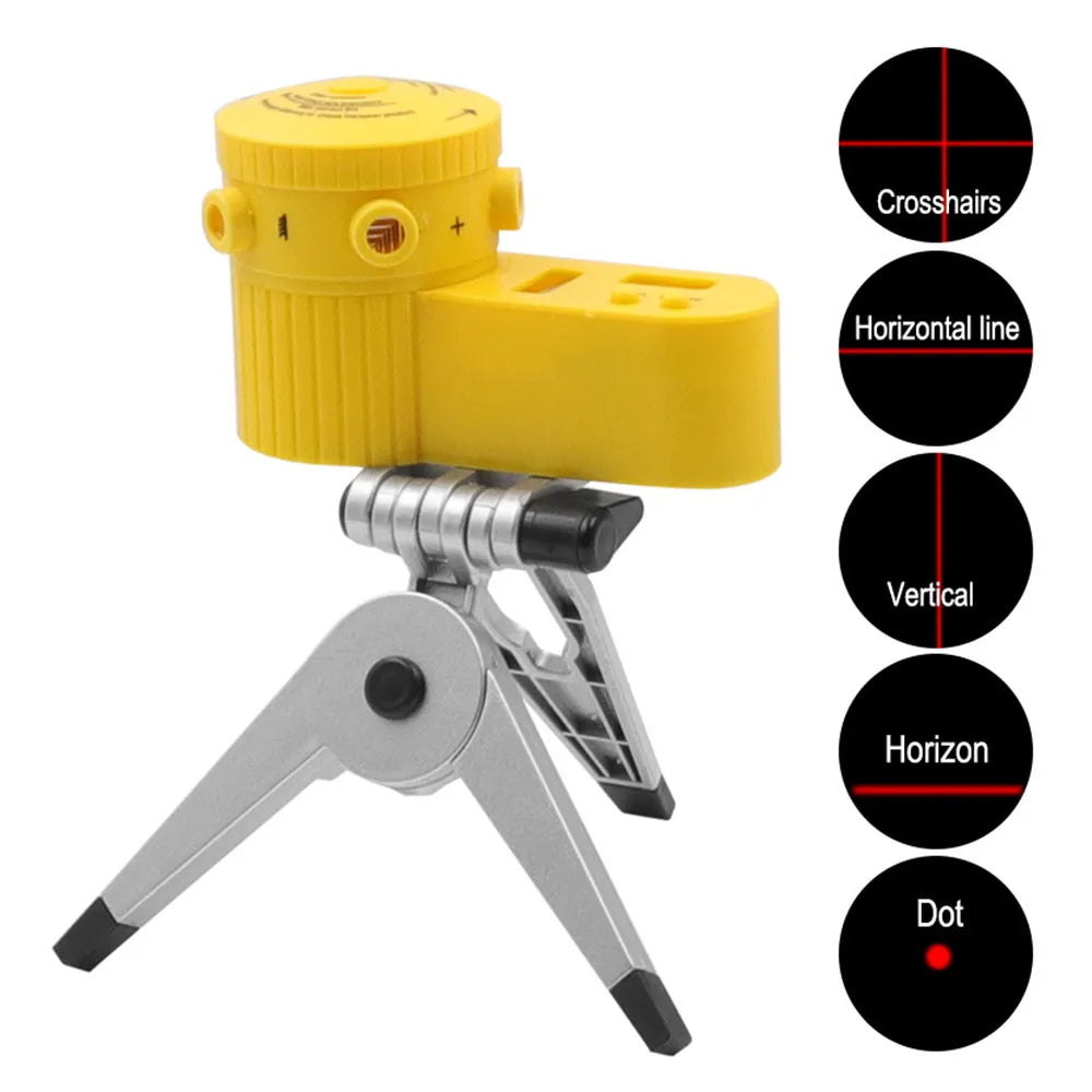 Laser Level Self Leveling Cross Line Laser Green Line leveler Tool With LED lamp for Construction Floor Tile Home with Tripod