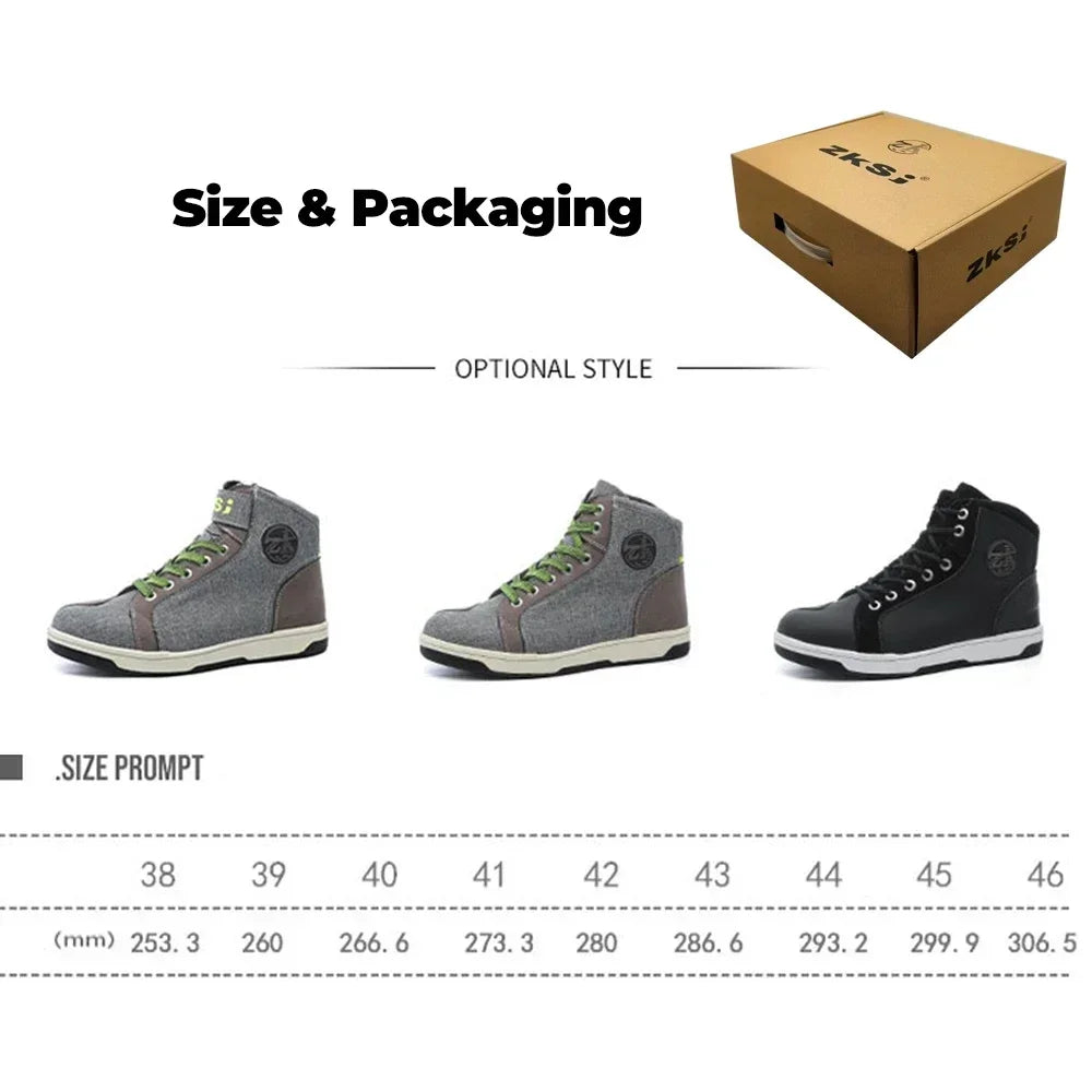 Motorcycle Boots for Men Off-road Motorbike Motorcyclist Equipment Racing Shoes Riding Breathable Durable Comfortable Shockproof