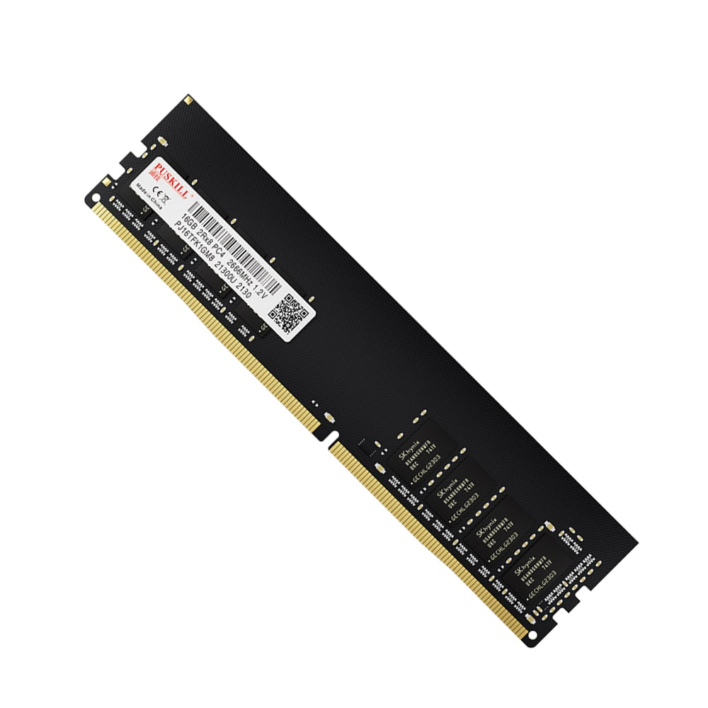PUSKILL Memoria DDR4 4GB 8GB 16GB 32GB DDR3 DDR5 1600 2400 2666 3200 4800 5200MHz RGB Memory Desktop Cooling Vest Ram