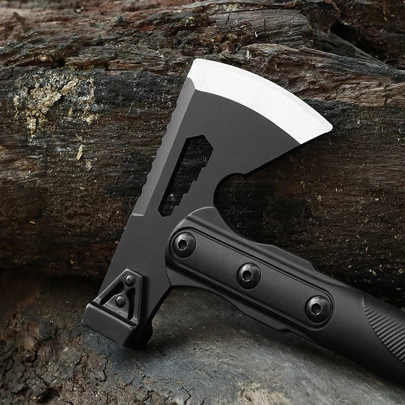 Multifunctional tactical axe open axe head knife outdoor defense survival camping tree chopping wood axe worker axe with sheath