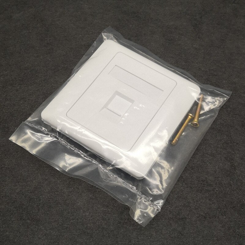 1 Port CAT7 RJ45 Wall Panel CAT.7 LAN Interface Socket For 10G Network Plug