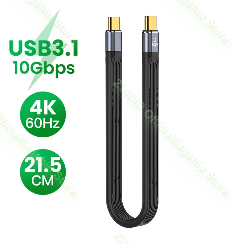 USB4.0 20Gbps Data Cable PD 100W 5A Fast Charging USB C to Type C Cable Thunderbolt 3 4K@60Hz Cable USB Tipo C Data Cabel