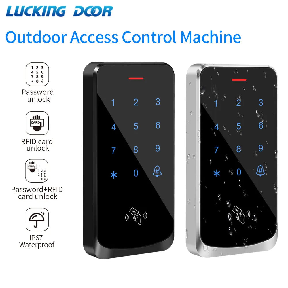 IP68 Waterproof Touch Backlight Access Control Keyboard  RFID 125KHz EM  Outdoor Access Keypad Door Lock Opener Wiegand Reader
