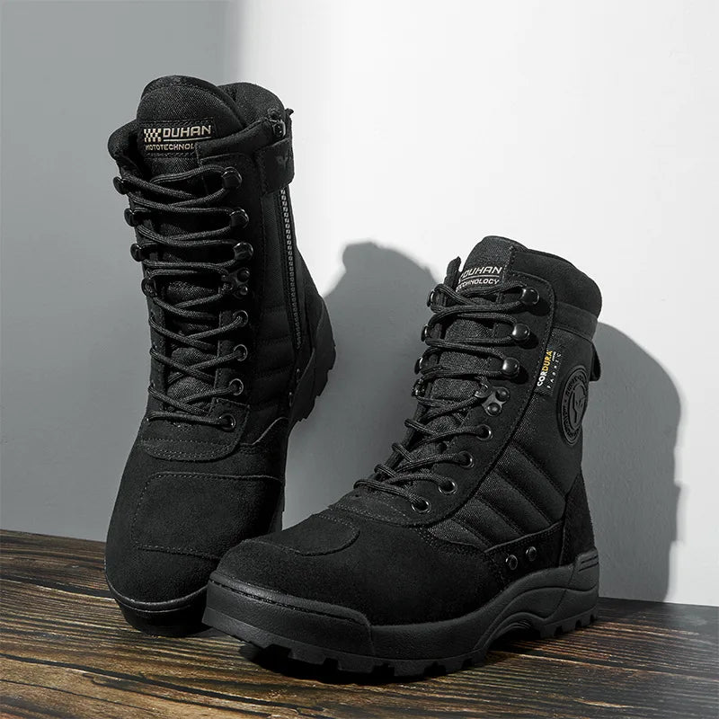DUHAN Motorcycle Riding Boots Outdoor Sports Shoes Men's and Women's Tactical Boots Riding Equipment