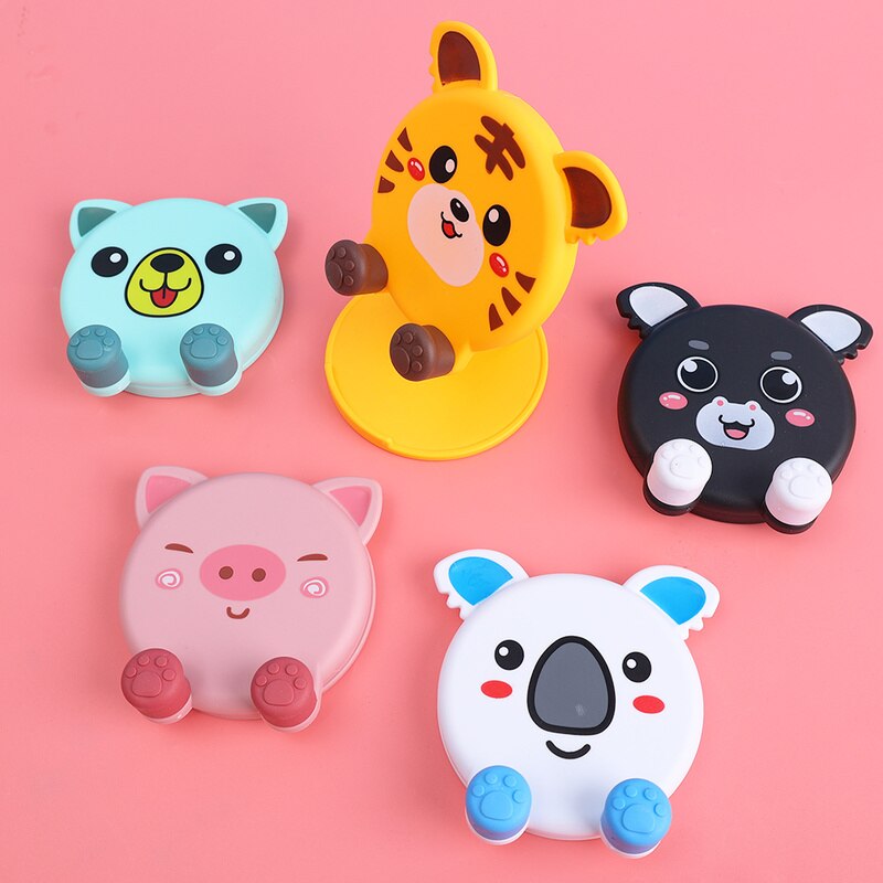 Cartoon Animal Shape Mobile Phone Stand for IPhone IPad Pro Adjustable Tablet Holders Universal Desktop Cell Phone Stands