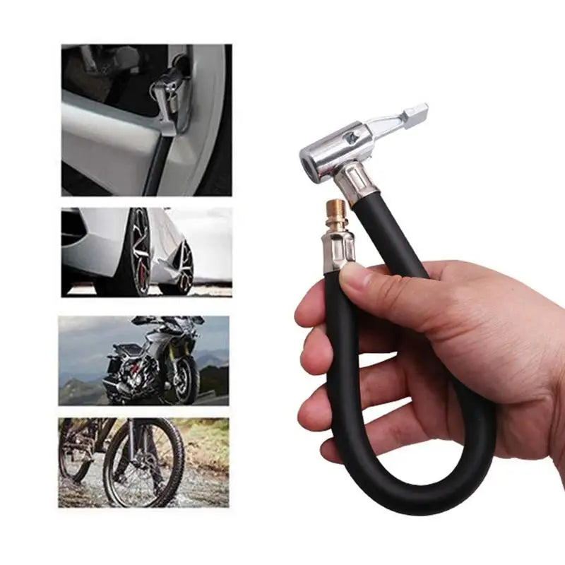 Air Pump Extension Tube Car Tire Inflator Hose  Adapter Twist Tyre Connection Locking Air Chuck Cycling Pumping Service Parts