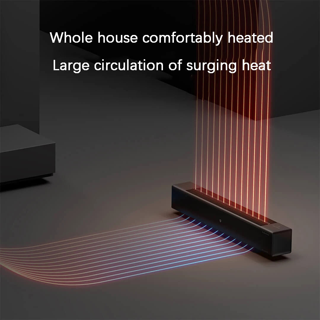 Xiaomi Mijia Graphene Baseboard Electric Heater SimulationFlame Version Fireplace FlameDesign Visual Somatosensory Dual Heating