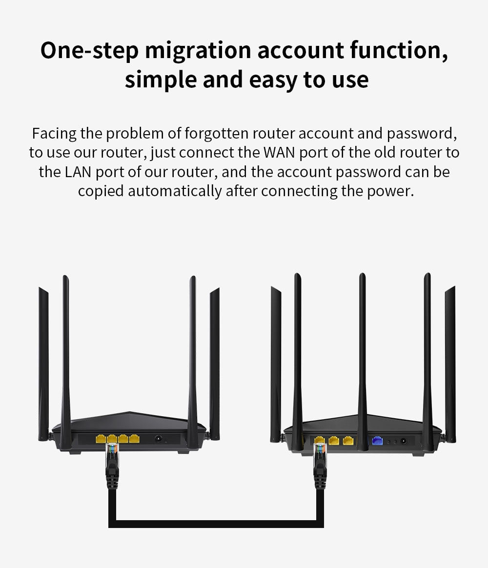 Tenda AC1200 Dual-Band 2.4G & 5G Wireless Router Wifi Repeater Wider Coverage  AC7  Extender  Access Point Sinyal Güçlendirici