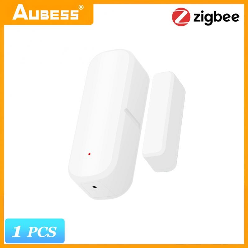 10PCS Aubess Tuya Zigbee Door Sensor Smart Automation Window Magnetic Detectors Security Protection Monitor Alexa Google Home