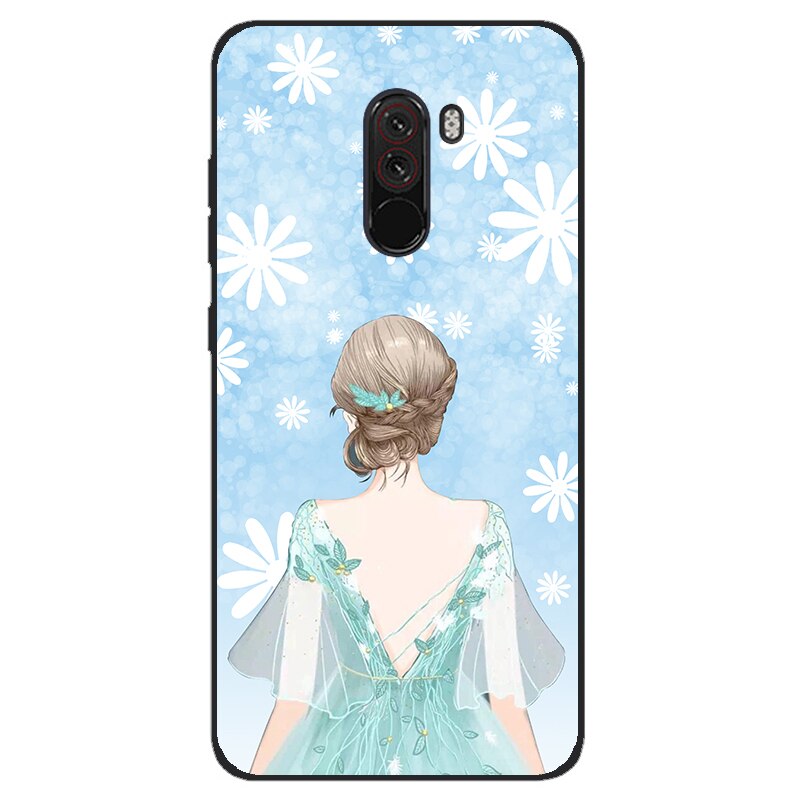 For xiaomi mi pocophone f1 Case Silicon Back Cover Phone Case for xiaomi poco F1 Cases Pocofone F1 6.18 inch Soft bumper coque